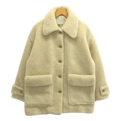 CLANE / クラネ | RIDGE POCKET BOA OVER COAT リッジポケットボアオーバーコート | 2 | アイボリー | レディース