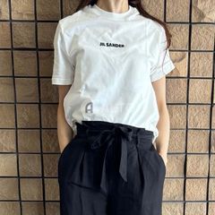 ☆2024春夏新入荷☆ JIL SANDER ジルサンダー J40GC0118 J20103 ロゴTシャツ カットソー 半袖 レディース