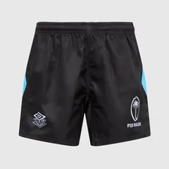 【送料無料・匿名配送】アンブロ ラグビーフィジー代表 プラクティス ショーツ 短パン メンズ ブラック 公式モデル 日本未発売 新品