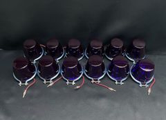 電球式 12個 紫 コスモスマーカー パープル 24V12W ステンレス土台 セット　レトロ　デコトラ　アート 板橋用品製作所 IKK トラック野郎　トラックショップASC CR-PU