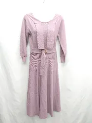 ◇ ⊇ ◎ JILL STUART ジル スチュアート 長袖 ロング丈 ワンピース サイズFR パープル系 レディース E  【1411280030684】