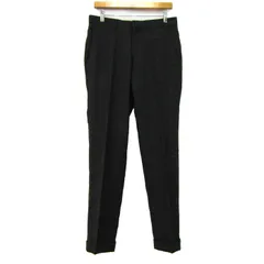 ムッシュニコル テーパードパンツ フォーマル ウール混 ボトムス メンズ 46サイズ ブラック monsieur NICOLE 【中古】