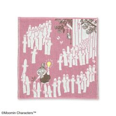 무민 MOOMIN 삼중 거즈 손수건 핑크 수건 전구