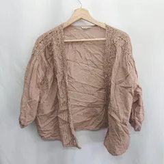 ◇ ⊂ SM2 サマンサ モスモス 綿混合 長袖 カーディガン サイズF キャメル系 レディース E  【1410290049013】