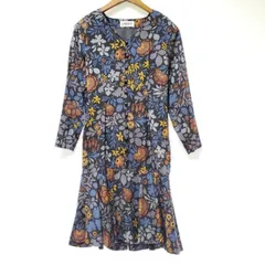 #anc リバティ LIBERTY ワンピース 黒 紺 えんじ 花柄 切替 レディース [942147]のサムネイル