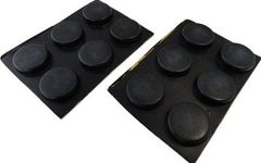 ゴム足　円の直径φ20mm　高さ4mm　シール接着ゴム足・ゴム足　12個入　＜2zi-042＞