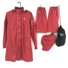 【未使用品】キャロウェイ レインウェア(4WAYレインワンピース×レッグカバー×ハット)  レディース M ゴルフウェア サンプル品 Callaway