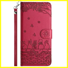 【在庫処分】iPhone 13ケース手帳型 レザー iPhone14 カバー 内蔵マグネット軽量 耐衝撃 【TEDTIKJT】 iphone 13 ケース 手帳型 スマホケース 桜の下の猫 アイホン13 ケース iPhone 14 カード収納 スタンド機能 収