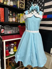 全円オールディーズサーキュラーワンピース＆ヘアラップ