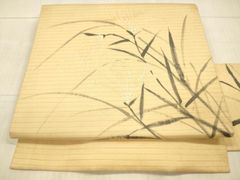 沢瀉草 絽の名古屋帯 美品 - メルカリ
