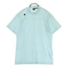 サイズ：XO DESCENTE GOLF デサントゴルフ  モックネック 半袖Tシャツ  ブルー系 [240101532249] ゴルフウェア メンズ ストスト