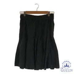 ☆美品☆ LOWRYS FARM ローリーズファーム スカート ゆったり フレア ひざ丈 レディース ブラック F 901-3197 送料無料