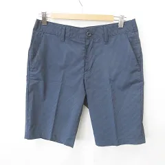 アディダス adidas テーラーメイド ハーフパンツ ゴルフ スポーツウェア ストレッチ ストライプ 紺 白 ネイビー ホワイト M