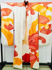 ◇KWF012 振袖 正絹 古着 結婚式 卒業式 成人式 初詣