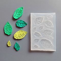 シリコンモールド　葉っぱ　リーフ　植物　レジン　粘土　パーツ　装飾