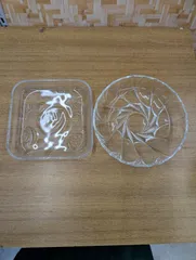 ガラス製お皿　２枚組