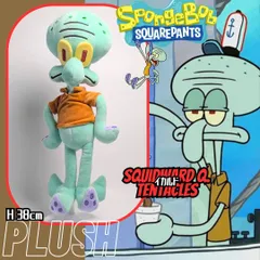 【 SpongeBob SquarePants ( スポンジボブ )  】Squidward Q. Tentacles ( イカルド )   / プラッシュ ぬいぐるみ Plush toy〚アメリカン雑貨 アメトイ〛のサムネイル