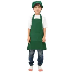 新品 [smile mode] 子供用エプロン キッズ用エプロン 三角巾・収納バックセット 小学生 無地 シンプル 着脱簡単 かわいい 男女兼用 おしゃれ ユニセックス 家庭科 SML 4カラー