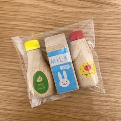 木製 おままごと 調味料 ３点セット  ミルク マヨネーズ ケチャップ