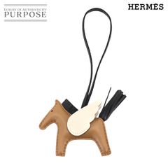 未使用 展示品 エルメス HERMES ロデオ ペガサス PM バッグ チャーム アニューミロ チャイ ブラック ナタ U刻印 90247682