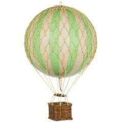 オーセンティック モビール　グリーン 飾り　 気球 バルーン　直径約8.3cm