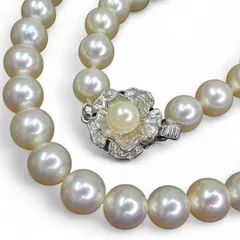 大粒  天然あこやパール 本真珠 約7.8mm前後 テリ良好 43.0cm 総重量約38.22g ジュエリー 宝石 貴金属  レディース 普段使い【商品管理番号】 GO42905270