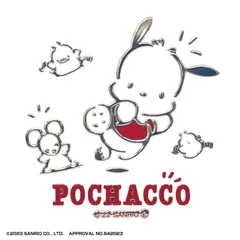 【人気商品】サンリオキャラクターズ エンボスステッカー エンブレムステッカー カーステッカー (ポチャッコ)