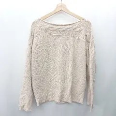 ◇ ⊇ SM2 サマンサ モスモス ストレッチ素材 長袖 セーター サイズM ベージュ レディース E  【1409100065411】