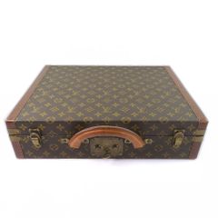 【LOUIS VUITTON】ルイ・ヴィトン プレジデント ブリーフケース M53012 モノグラムキャンバス 茶 ユニセックス ビジネスバッグ