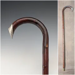 一義様 3点おまとめ【美品】英国 イギリス 杖 ステッキ 中古 アンティーク 1899年 英国アンティーク 紳士用 純銀装飾 ホーンハンドル