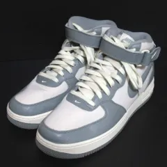 美品 NIKE ナイキ AIR FORCE 1 MID '07 LX NBHD ナイキ エア フォース 1 ミッド スニーカー FB2036-100 29.5cm グレー×オフホワイト系 メンズ 古着 中古 USED