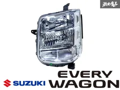 4枚目スレ跡 割れ無し スズキ エブリイー da17v ヘッドライト 左 4枚目