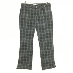 【美品】オークリー パンツ 黒×ダークグリーン チェック柄 ロゴ刺しゅう メンズ 34 ゴルフウェア Oakley