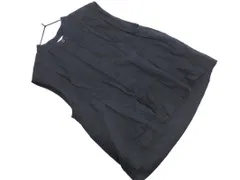 COMPTOIR DES COTONNIERS コントワーデコトニエ ユニクロ リネン混 ノースリーブ ブラウス シャツ sizeS/黒 ■◆ レディースのサムネイル