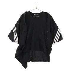Y-3 (ワイスリー) W SWM WRAP TEE アシンメトリー 半袖Tシャツ ブラック FN5696のサムネイル