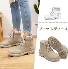 ブーツ レディース 秋と冬 ハイトップ レザー ワークブーツ プラスサイズ レディース 革靴 イングランド風 ハイトップ 厚底 ノンスリップfuwang03