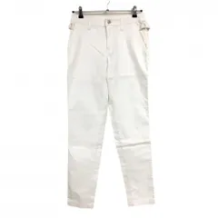 【美品】ジャックバニー パンツ 白 無地 ストレッチ レディース 1(M) ゴルフウェア Jack Bunny