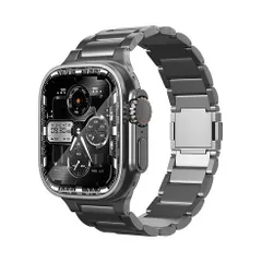 アップルウォッチバンド（Apple Watchバンド）クラシックマグネットチタンバンド【スペースグレー】38mm/40mm/41mm/42mm/44mm/45mm/46mm/49mm対応 [BELTIES]