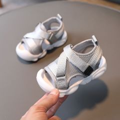 ☆ 그레이 ☆ 23 (15cm) ☆ 샌들 수륙 양용 키즈 아기 pmyx81155 아기 신발 샌들 키즈 아기 키즈 샌들 어린이 샌들 퍼스트 신발 베이비 샌들 귀여운 귀여운 세련된 아동 신발 여름