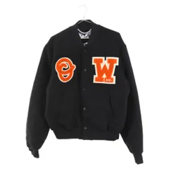 OFF-WHITE (オフホワイト) 22SS PATCH VARSITY JACKET スタジアムジャンパー ロゴワッペンブラック OMEA305C99FAB0011020のサムネイル