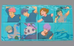 【中古】タオル・手ぬぐい 集合(背景：ブルー) バスタオル 「セガ ラッキーくじ 呪術廻戦 SPLASH×BATTLE Re：」 E賞