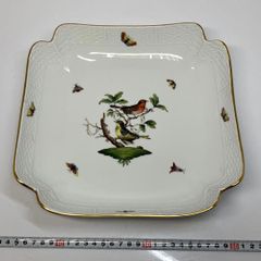 エルメス トゥカン 8cm 正方形皿 フランス製 ポーセリン 鳥 小皿 エルメス トゥカン 8cm 正方形皿 フランス製 ポーセリン 鳥 小皿