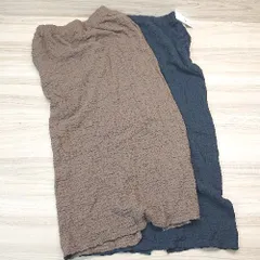 ◇ 《 LOWRYS FARM まとめ売り２点セット サイズF 裏地あり スリット ロング丈 カジュアル スカート レディース 》 E  【1306190018337】