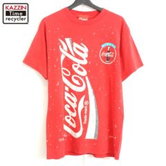 ユーロ製90s コカコーラTシャツ アート限定 - メルカリ