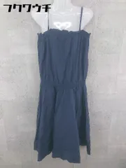 ◇ MELROSE claire ウエストゴム キャミソール 膝下丈 ワンピース ネイビー レディース 【中古】 【1002802206559】のサムネイル