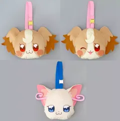 【中古】バッグ 全3種セット ストラップ付き顔型ぬいぐるみポーチ 「わんだふるぷりきゅあ!」
