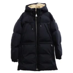 MONCLER (モンクレール) 23AW TRUYERE PARKA JACKET I20911C00004 シャイニー フードボア ロングダウンコート パーカージャケット ネイビーのサムネイル