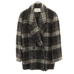 ビューティーアンドユースユナイテッドアローズ 日本製 チェック柄 ダブル テーラードジャケット S ブラック 他 BEAUTY&YOUTH UNITED ARROWS ブレザー レディース