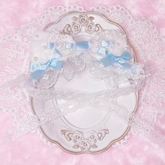 【183】ぬいぐるみ ぬい服 おまんじゅう ヘッドドレス【白 黒 水色 パンダ】 チェリー パンダ ヘッドドレス 10cm ぬい ぬい服 おまんじゅう