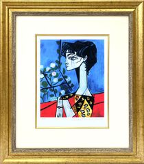 蕗谷虹児、【令女界】、美人画、希少な画集より、新品高級額・額装付